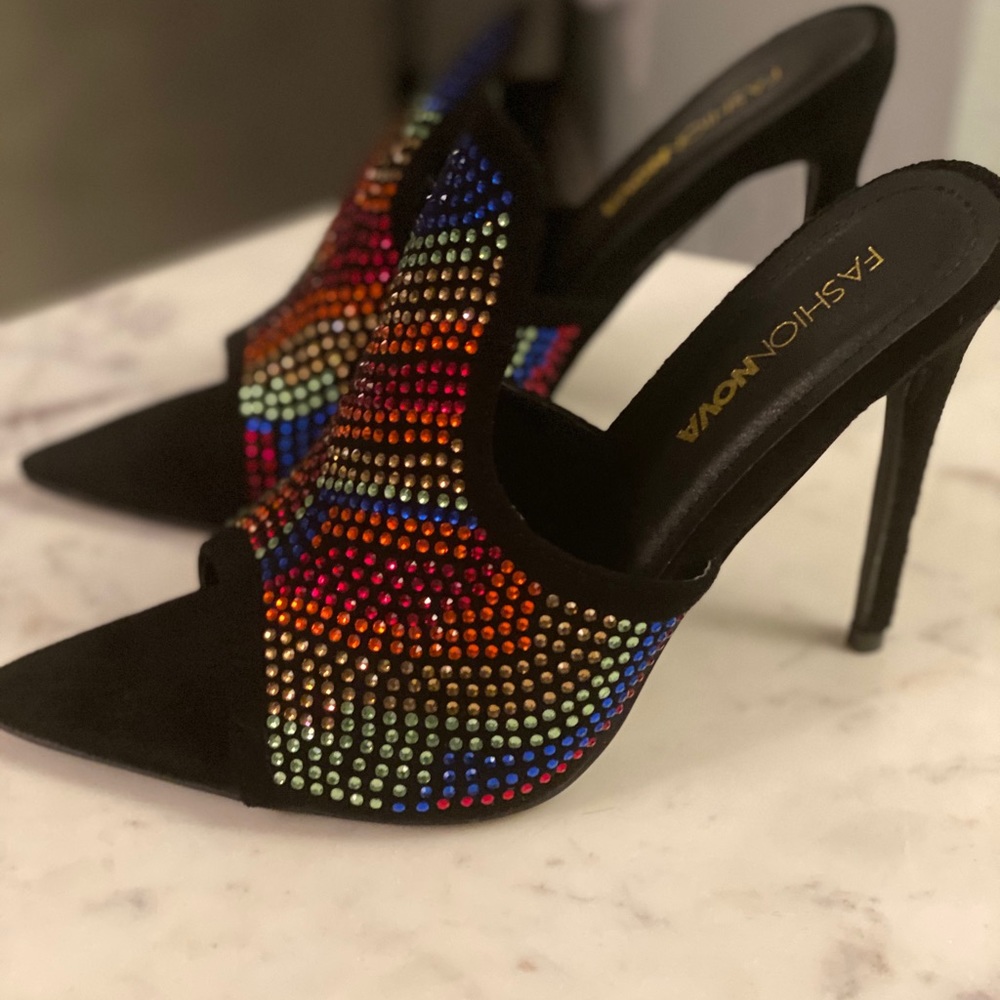 Open Toe Pointy Stiletto Mules